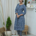 Indigo Charm Printed Kurti Set