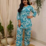 Aqua Leaf Co-ord Set