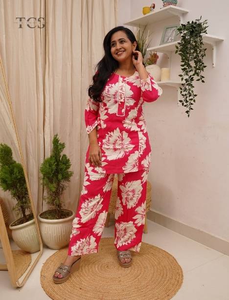 Coral Charm Co-ord Set