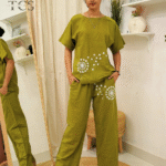 Olive Dandelion Co-ord Set