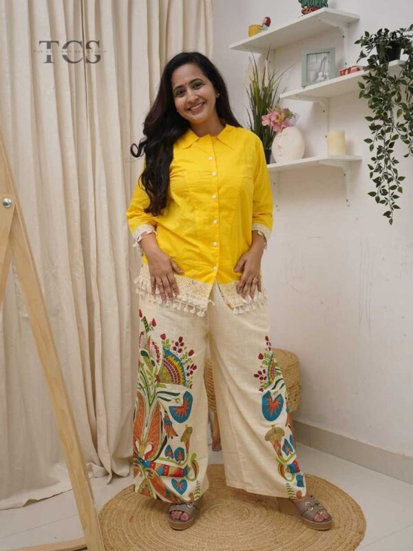 Peacock Bloom Cotton Co-Ord Set